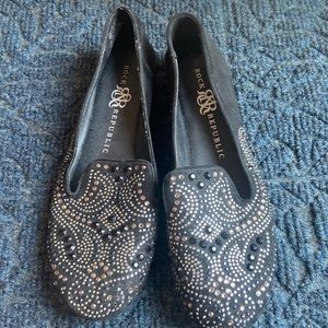 Fancy black slip on shoes by Rock&republic